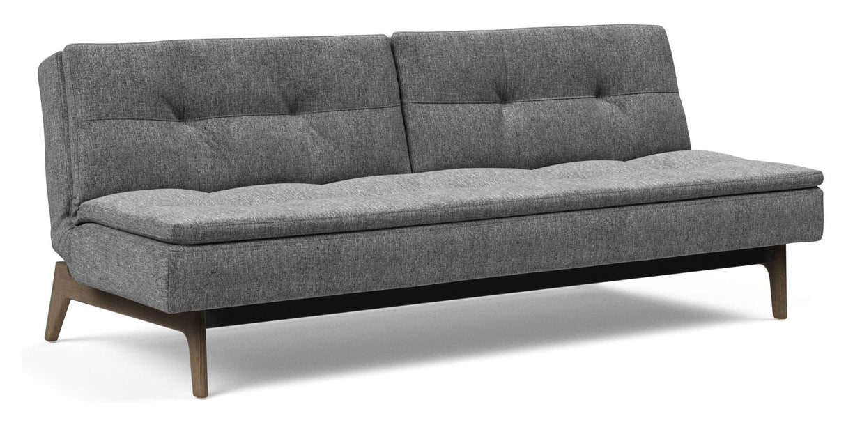 Dublexo Oak Sofa Bed, Smoked Oak, Nature, Twist Charcoal