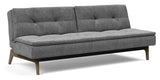 Dublexo Oak Sofa Bed, Smoked Oak, Nature, Twist Charcoal