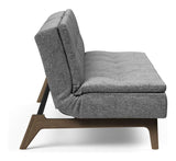 Dublexo Oak Sofa Bed, Smoked Oak, Nature, Twist Charcoal