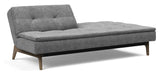 Dublexo Oak Sofa Bed, Smoked Oak, Nature, Twist Charcoal