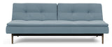 Dublexo Oak Sofa Bed, Smoked Oak, Soft/Indigo