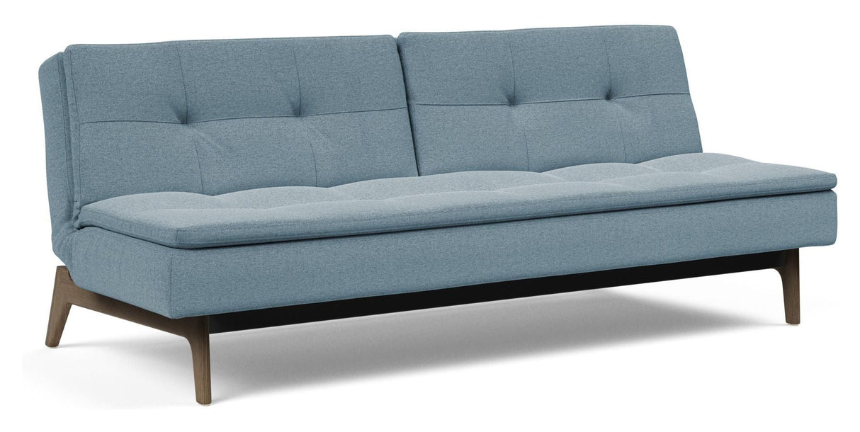 Dublexo Oak Sofa Bed, Smoked Oak, Soft/Indigo