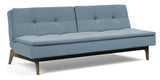 Dublexo Oak Sofa Bed, Smoked Oak, Soft/Indigo