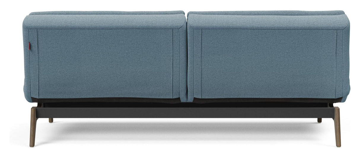 Dublexo Oak Sofa Bed, Smoked Oak, Soft/Indigo