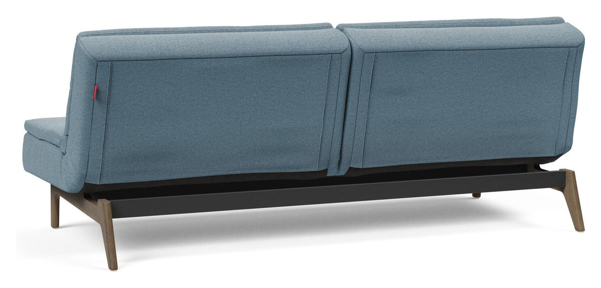 Dublexo Oak Sofa Bed, Smoked Oak, Soft/Indigo