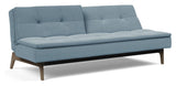 Dublexo Oak Sofa Bed, Smoked Oak, Soft/Indigo