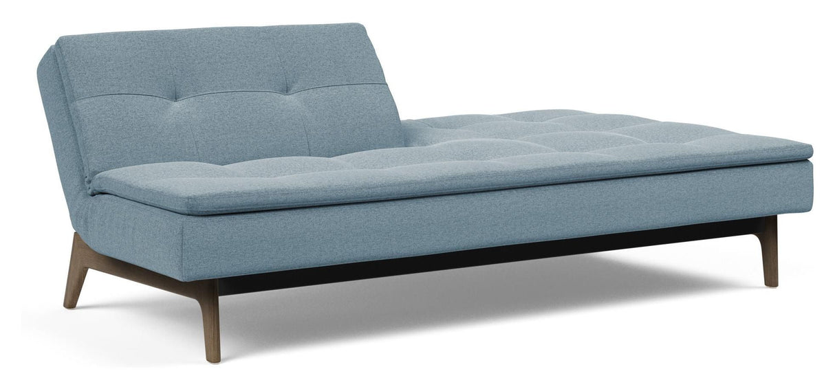 Dublexo Oak Sofa Bed, Smoked Oak, Soft/Indigo