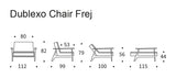 Dublexo Frej Lounge Chair, smoked oak, mixed dance natural