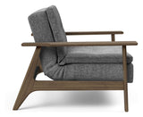 Dublexo Frej Lounge Chair, Smoked Oak, Nature, Twist Charcoal