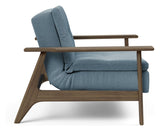 Dublexo Frej Lounge Chair, Smoked Oak, Soft/Indigo