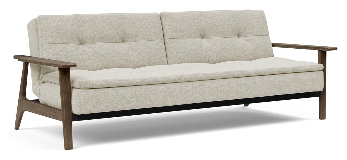 Dublexo Frej Sofa Bed, Smoked Oak, Mixed Dance Natural