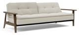 Dublexo Frej Sofa Bed, Smoked Oak, Mixed Dance Natural