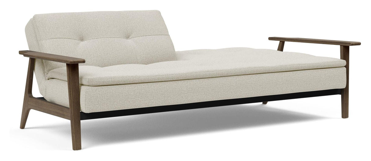 Dublexo Frej Sofa Bed, Smoked Oak, Mixed Dance Natural