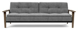 Dublexo Frej Sofa Bed, Smoked Oak, Nature, Twist Charcoal