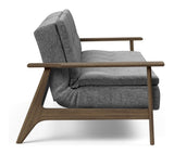 Dublexo Frej Sofa Bed, Smoked Oak, Nature, Twist Charcoal