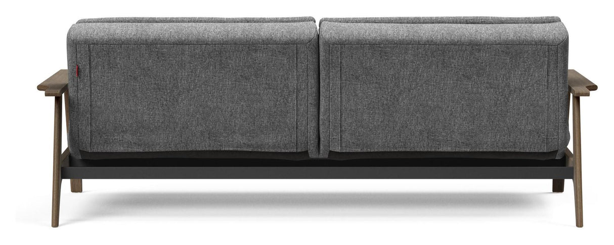 Dublexo Frej Sofa Bed, Smoked Oak, Nature, Twist Charcoal