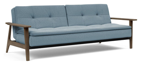 Dublexo Frej Sofa Bed, Smoked Oak, Soft/Indigo