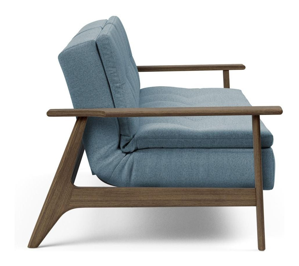 Dublexo Frej Sofa Bed, Smoked Oak, Soft/Indigo