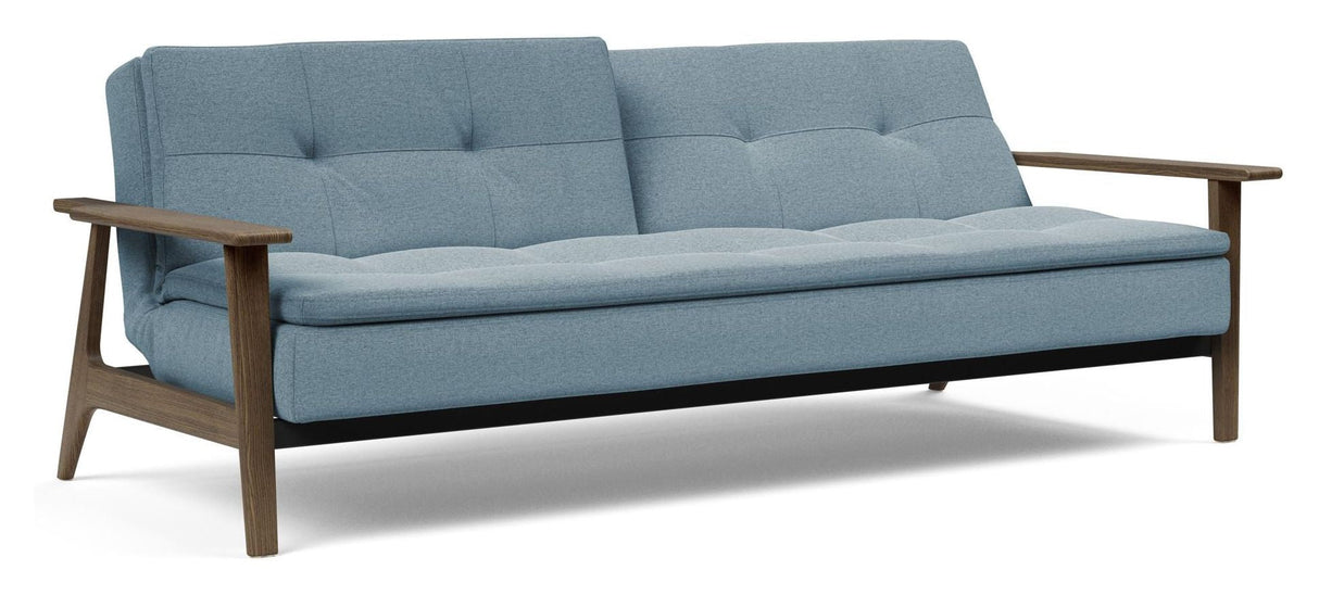 Dublexo Frej Sofa Bed, Smoked Oak, Soft/Indigo