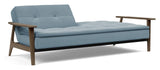 Dublexo Frej Sofa Bed, Smoked Oak, Soft/Indigo