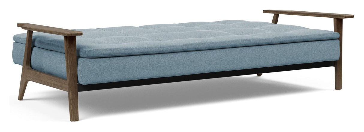 Dublexo Frej Sofa Bed, Smoked Oak, Soft/Indigo