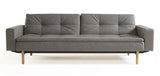 Dublexo Vote Sofa bed with armrests, Twist/Charcoal