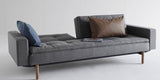 Dublexo Vote Sofa bed with armrests, Twist/Charcoal