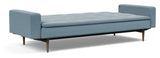 Dublexo Styletto Sofa bed with armrests, Soft/Indigo