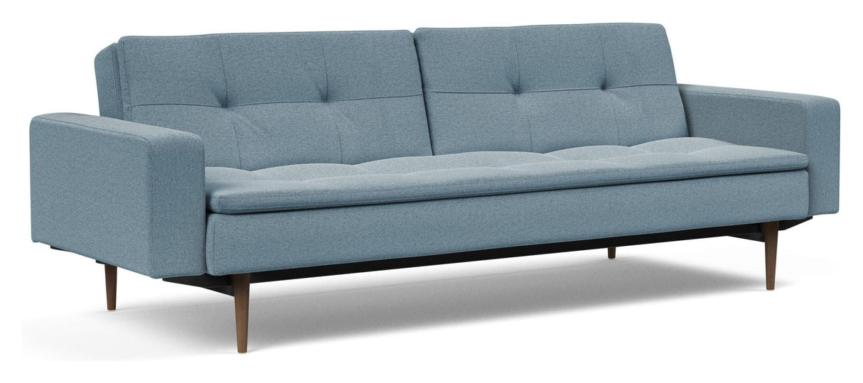 Dublexo Styletto Sofa bed with armrests, Soft/Indigo