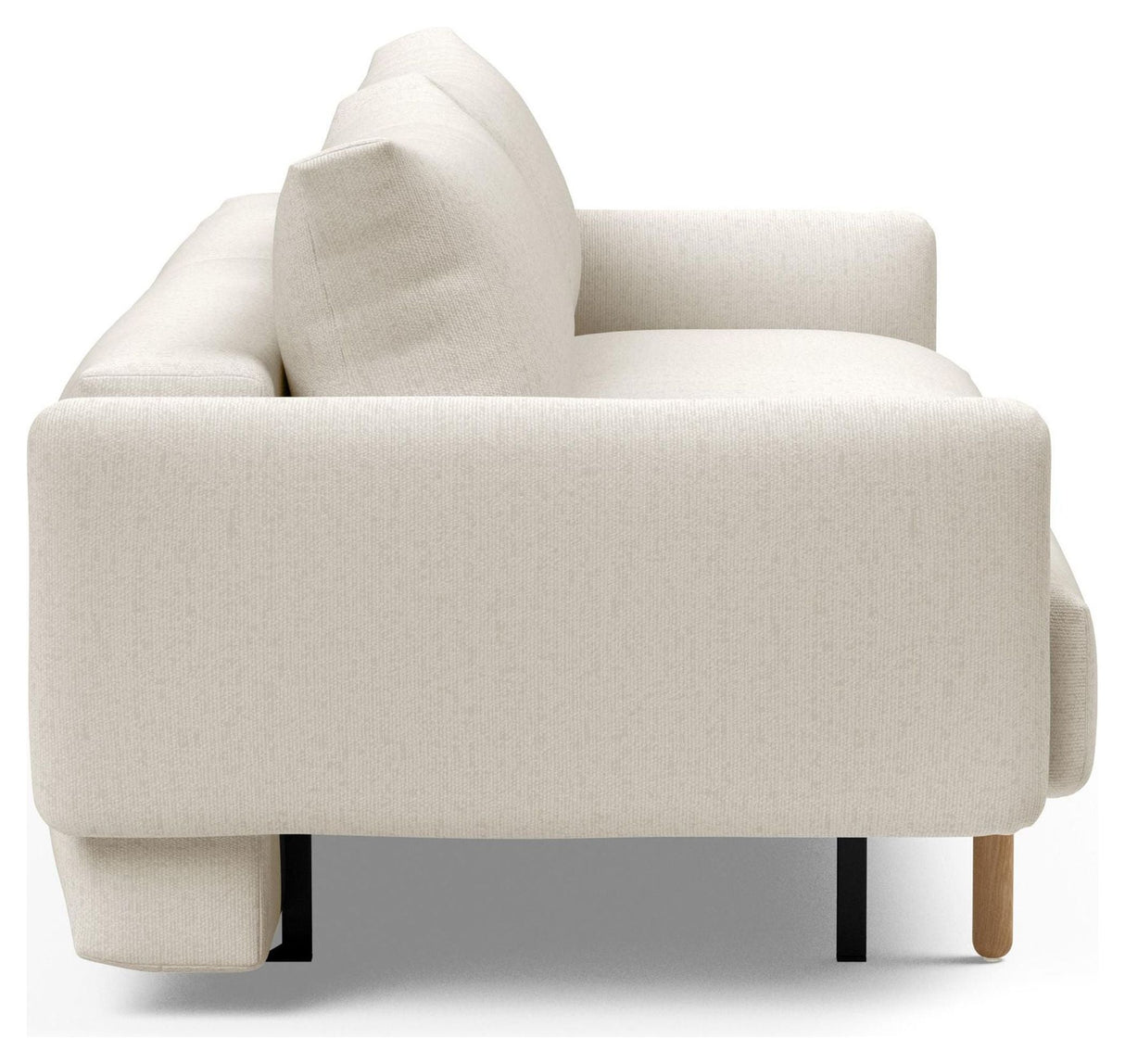 Frode Stem Sofa bed with armrests, Off White Bouclé