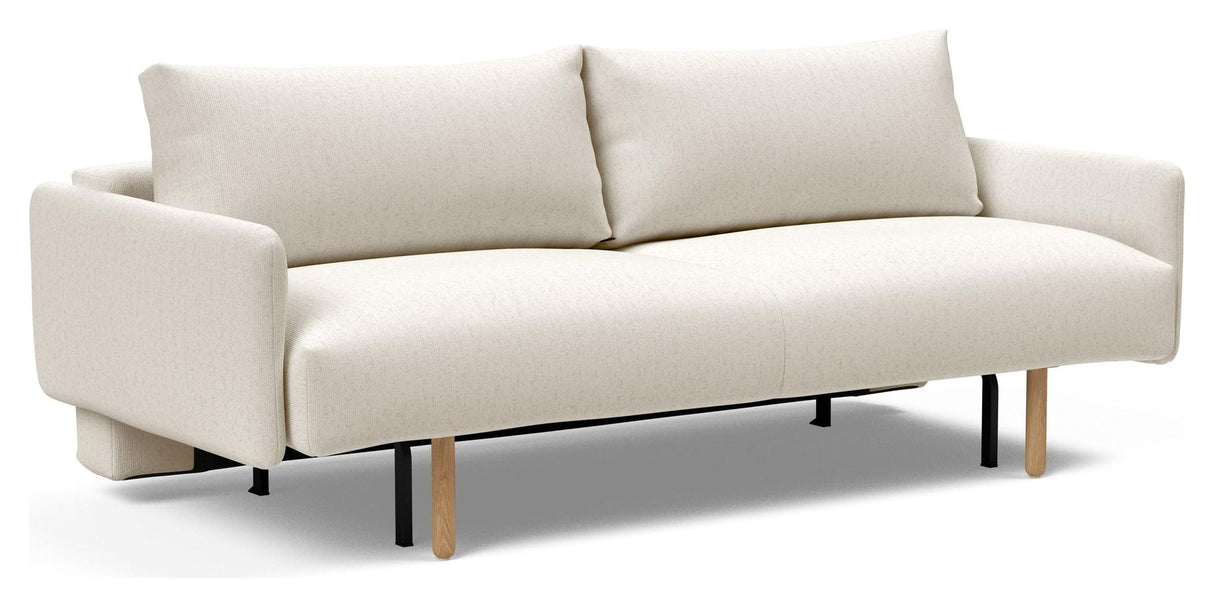 Frode Stem Sofa bed with armrests, Off White Bouclé