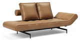 Ghia Laser Sofa Bed and Daybed, Fanual/Brown