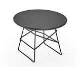 Grids Side Table Ø35, Black