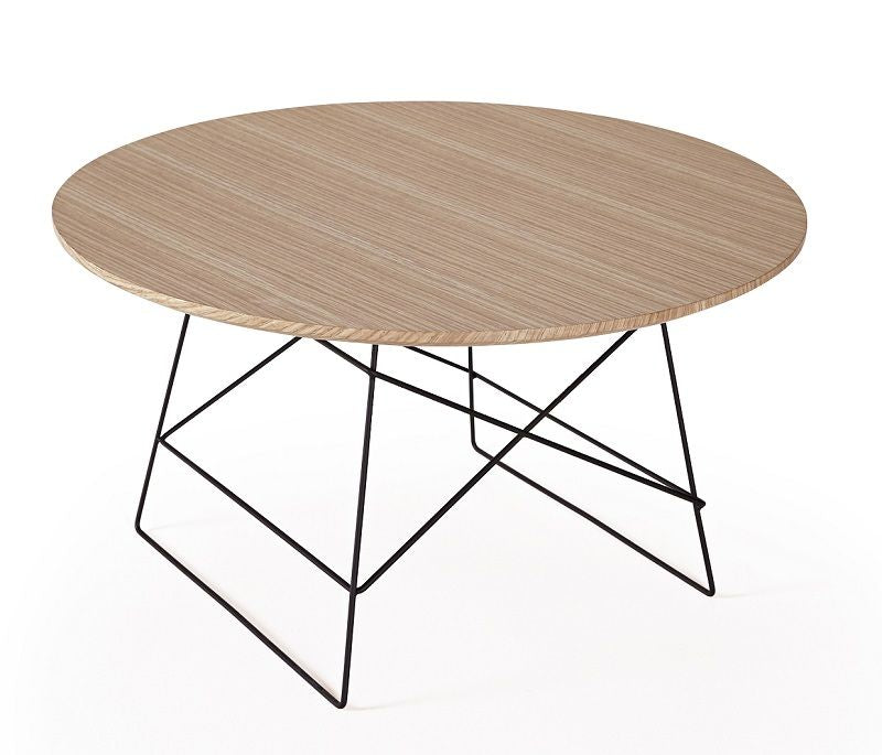 Grids Coffee Table Ø70, Nature/Black