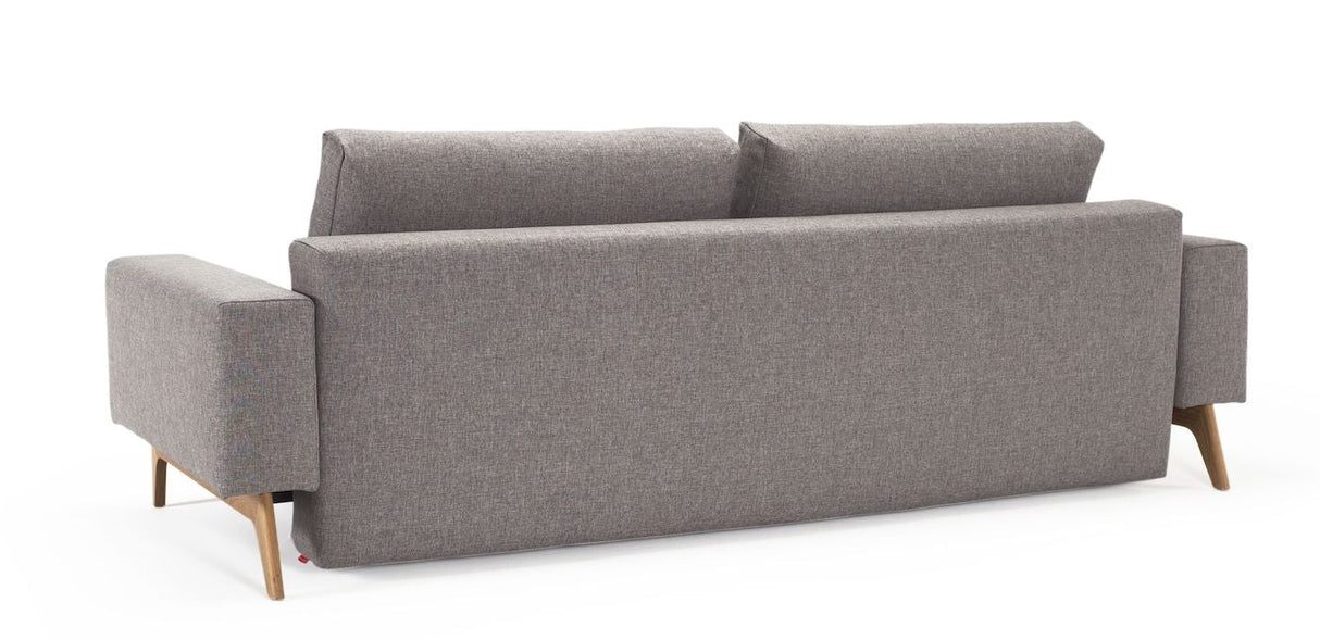 Idun Sofa bed 140 m. oak legs, Mixed Dance/Gray