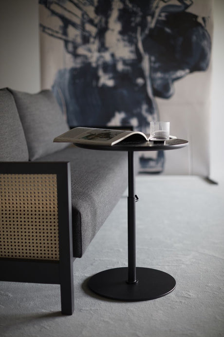 Kiffa Side Table Black, Ø45