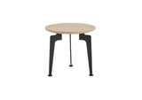 Laser Side Table Ø35, Black/Nature