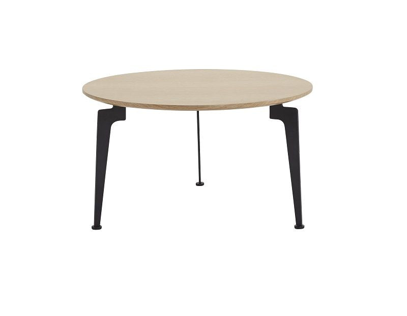 Laser Coffee Table Ø70, Black/Nature