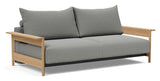 Malloy Wood Sofa bed, Bouclé/Ash Gray