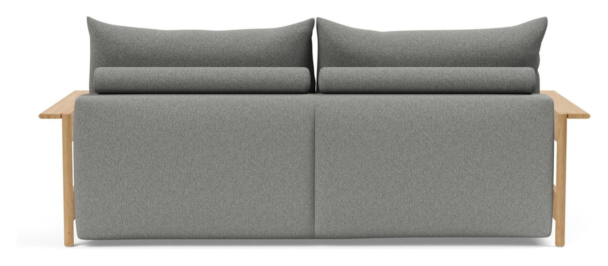 Malloy Wood Sofa bed, Bouclé/Ash Gray