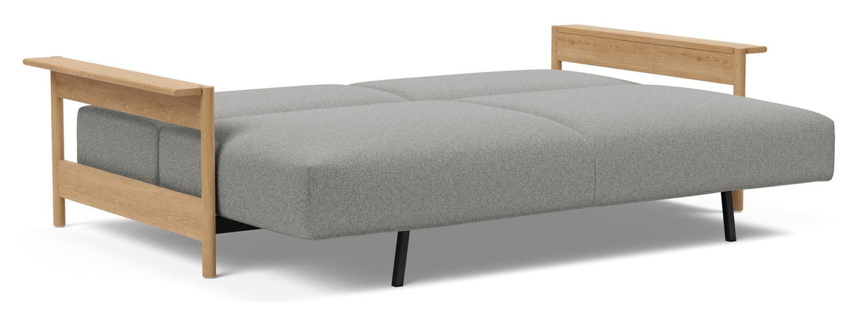 Malloy Wood Sofa bed, Bouclé/Ash Gray