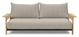 Malloy Wood Sofa bed, Kenya Gravel