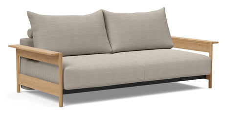 Malloy Wood Sofa bed, Kenya Gravel