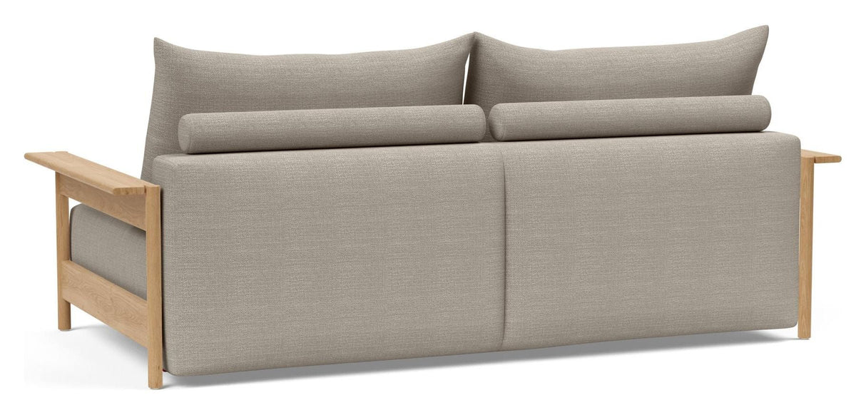 Malloy Wood Sofa bed, Kenya Gravel