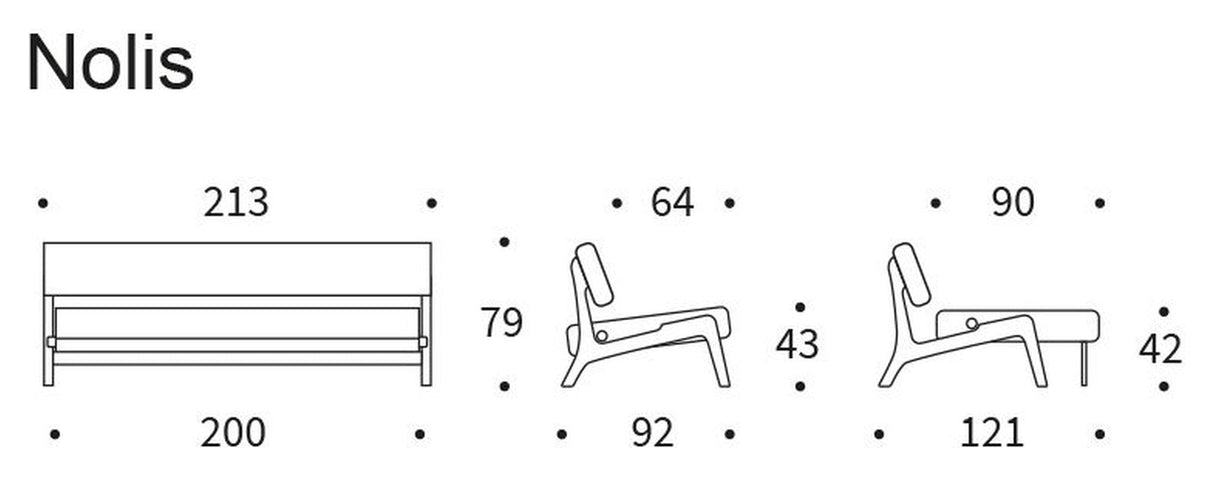 Nolis Daybed, residing in Bouclé