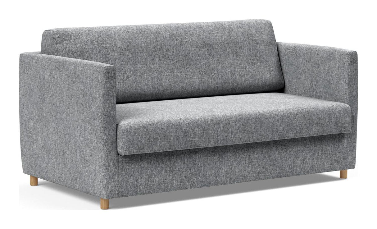 Olan Sofa bed with oak legs, Twist/Granite