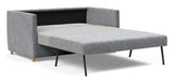 Olan Sofa bed with oak legs, Twist/Granite