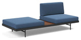 Puri Daybed with walnut table, Bouclé/Blue