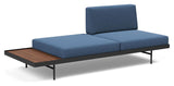 Puri Daybed with walnut table, Bouclé/Blue