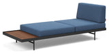 Puri Daybed with walnut table, Bouclé/Blue